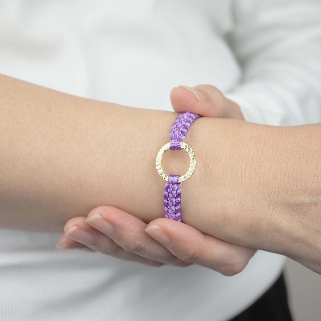 Bracelet "The SUN" Violet ゴールド ブレスレット-ブレスレット-yuzen-official