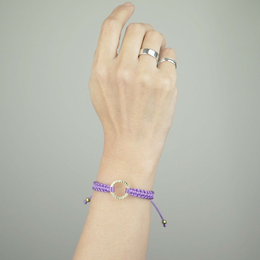 Bracelet "The SUN" Violet ゴールド ブレスレット-ブレスレット-yuzen-official