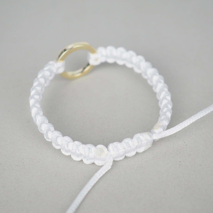 Bracelet "The SUN" White Lily ゴールド ブレスレット-ブレスレット-yuzen-official