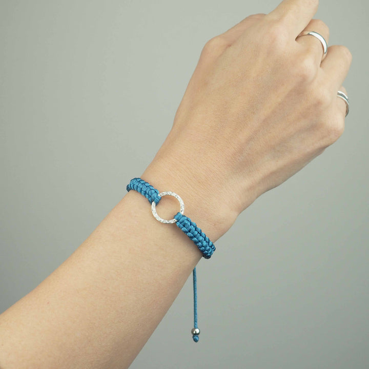 Bracelet "Dawn" Oriental Blue シルバー ブレスレット-ブレスレット-yuzen-official