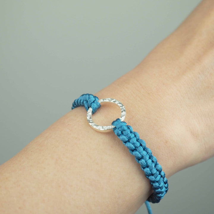 Bracelet "Dawn" Oriental Blue シルバー ブレスレット-ブレスレット-yuzen-official