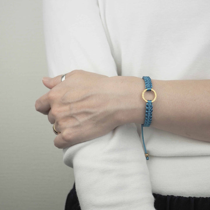Bracelet "The SUN" Oriental Blue ゴールド ブレスレット-ブレスレット-yuzen-official