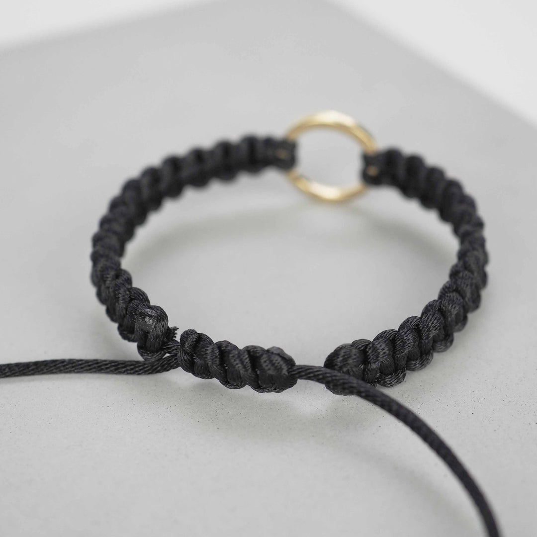 Bracelet "The SUN" Rich Black ゴールド ブレスレット-ブレスレット-yuzen-official