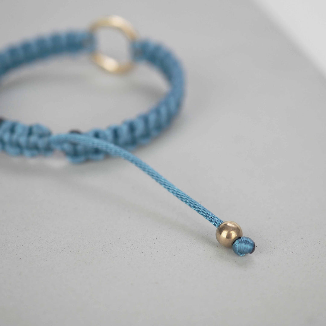 Bracelet "The SUN" Oriental Blue ゴールド ブレスレット-ブレスレット-yuzen-official