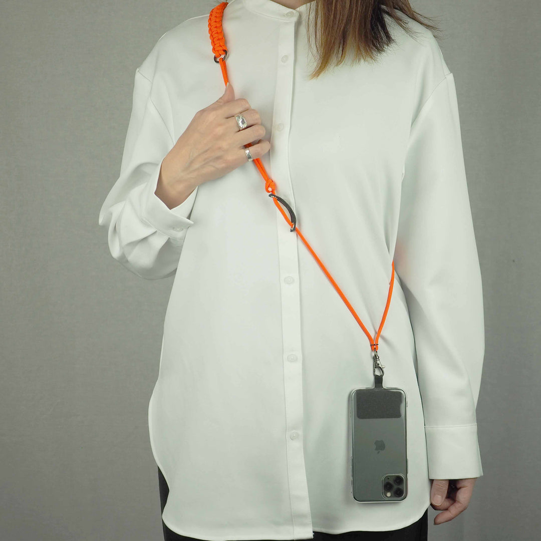 Smartphone Strap "Knot Rescue-Orange" スマホ ショルダー ストラップ-yuzen-official