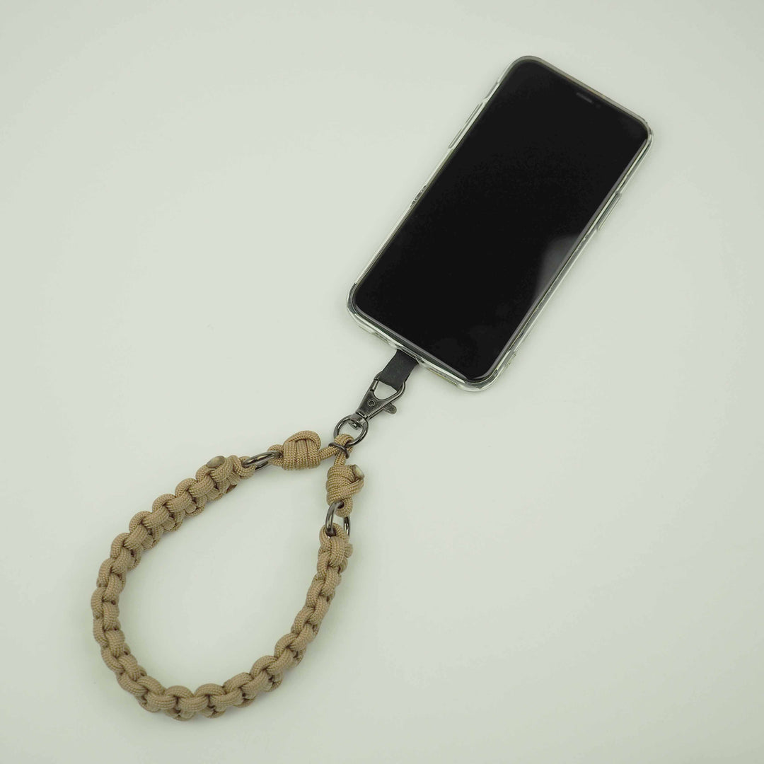 Smartphone Strap "Knot 002 Sand-Beige" スマホ ハンド ストラップ-yuzen-official
