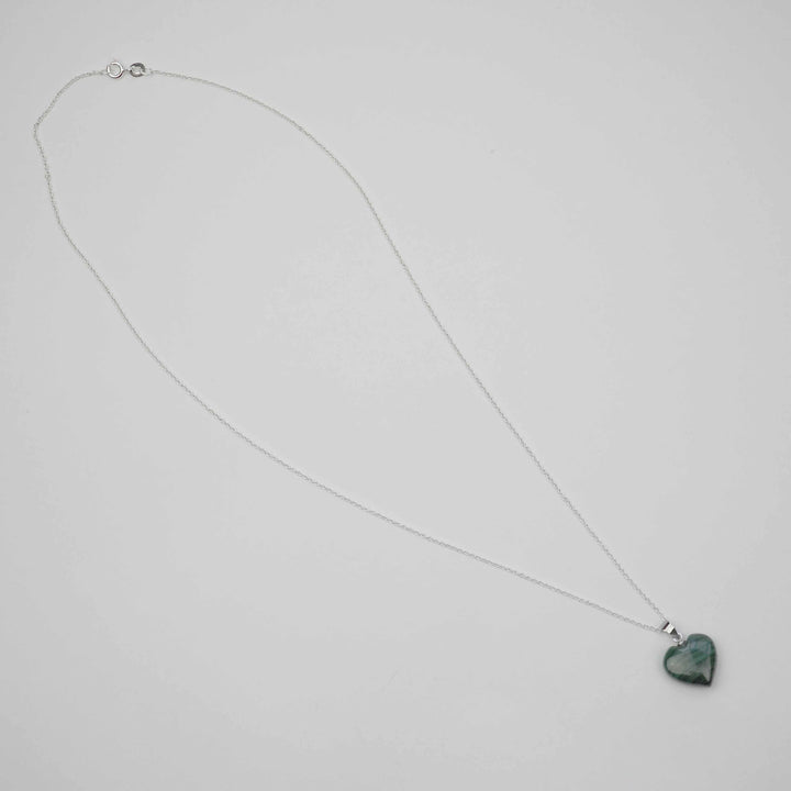 Silver Necklace "Malakos Heart" シルバー ネックレス-ネックレス-yuzen-official
