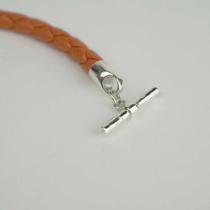 Leather Bracelet 004 Copper-Brown ブレスレット-ブレスレット-yuzen-official