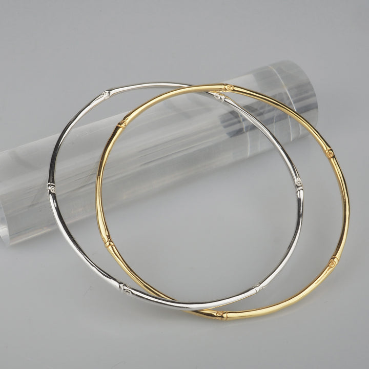 Silver Bangle -BB 002- シルバー ゴールド バングル-バングル-yuzen-official