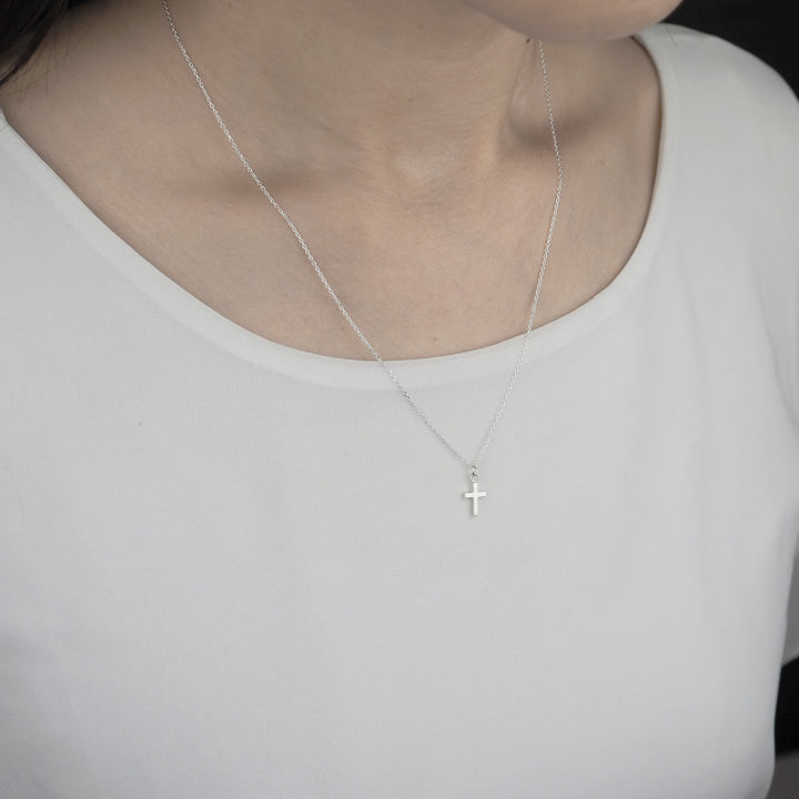 Silver Necklace "Cross" シルバー ネックレス-ネックレス-yuzen-official