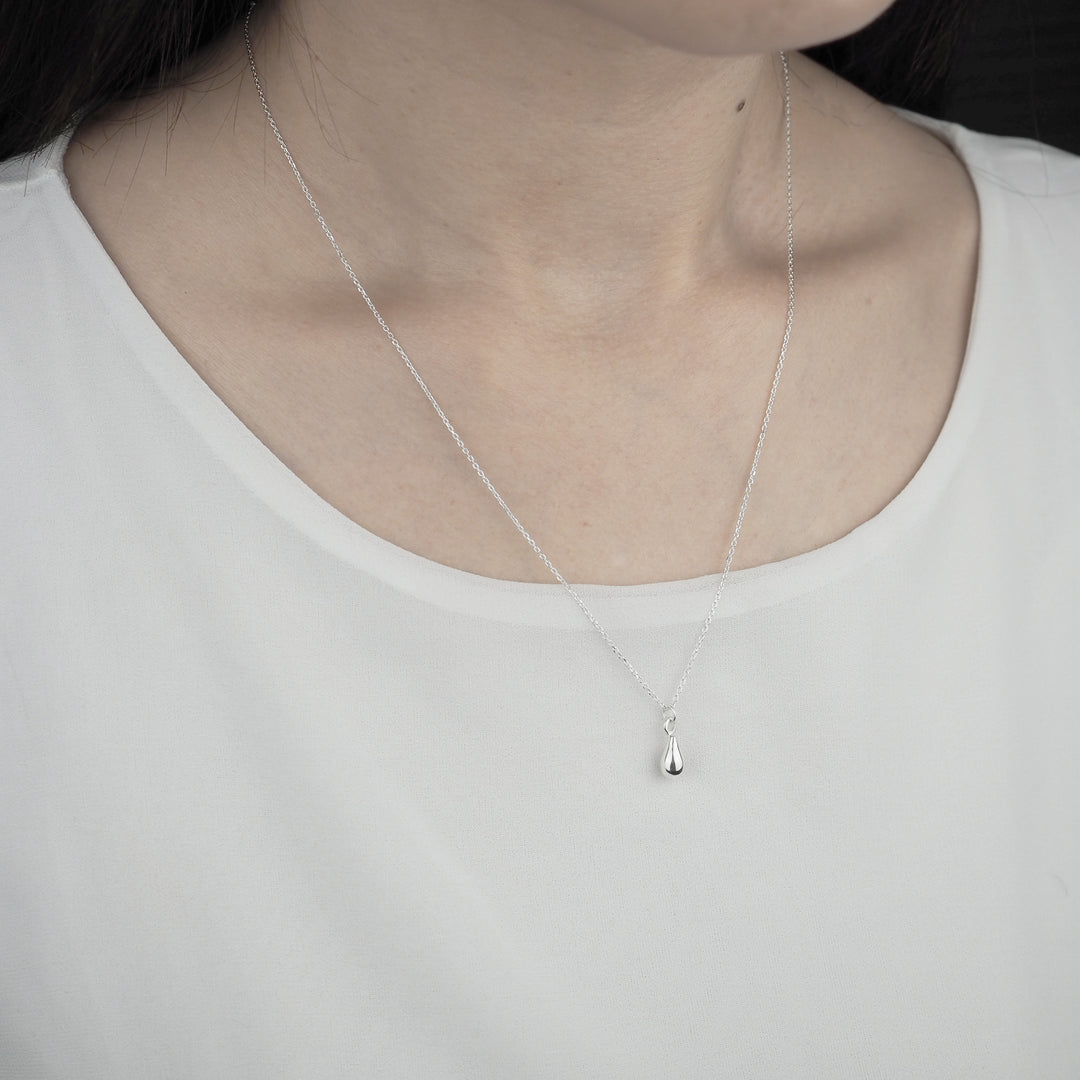 Silver Necklace "Drop" シルバー ネックレス-ネックレス-yuzen-official