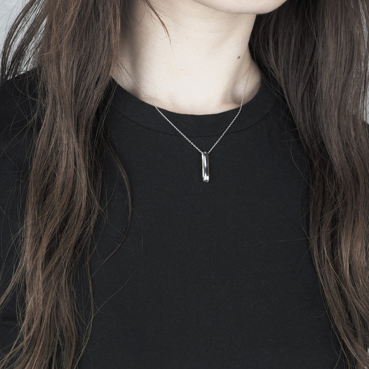 Silver Necklace "Plain" シルバー ネックレス-ネックレス-yuzen-official