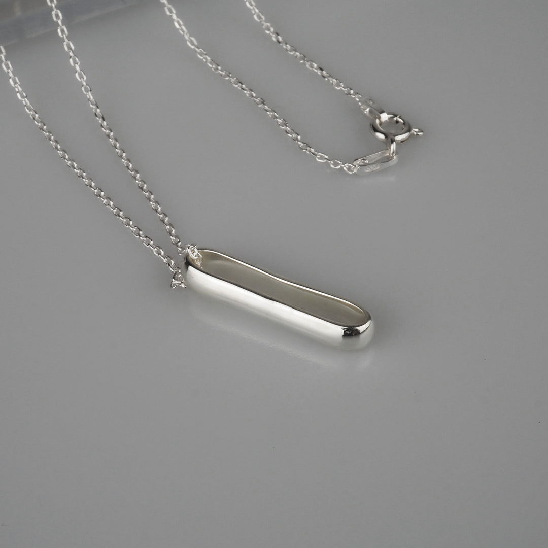 Silver Necklace "Plain" シルバー ネックレス-ネックレス-yuzen-official