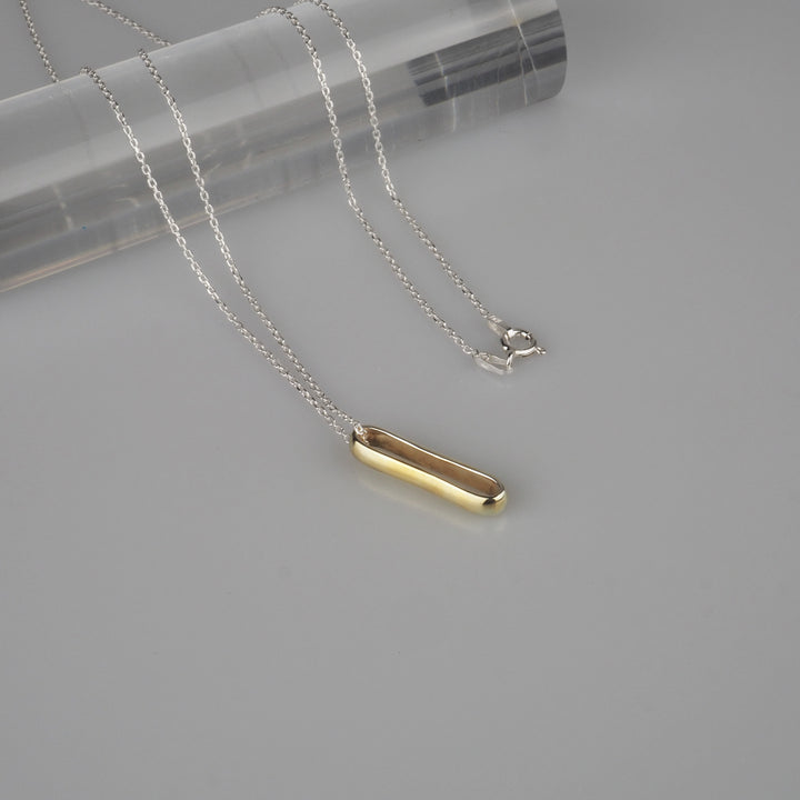 Silver Necklace "Plain Gold" シルバー ネックレス ゴールド-ネックレス-yuzen-official