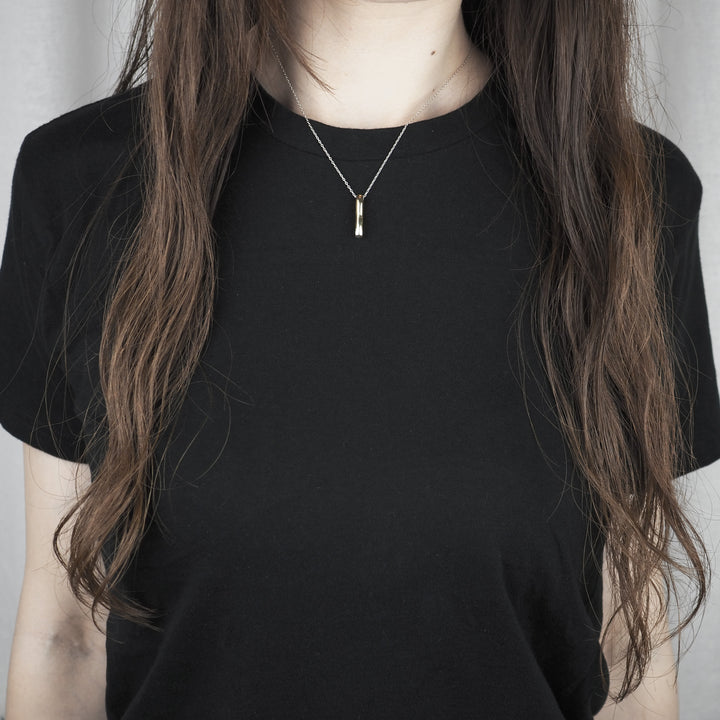 Silver Necklace "Plain Gold" シルバー ネックレス ゴールド-ネックレス-yuzen-official