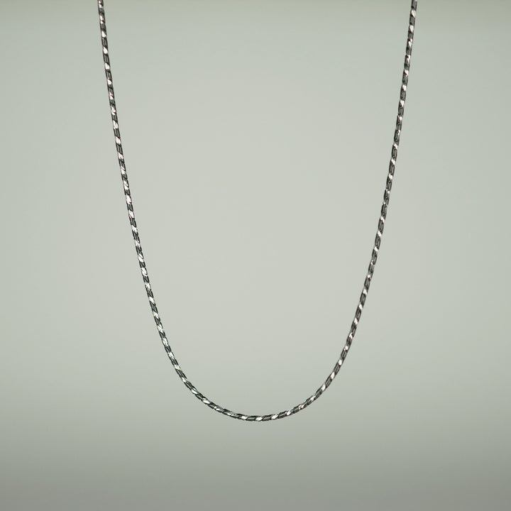 Silver Necklace "Twist Chain Black" シルバー ネックレス-ネックレス-yuzen-official