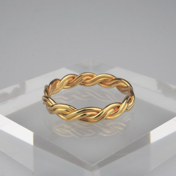 Gold Ring "Twist Gold" ゴールド リング-リング-yuzen-official