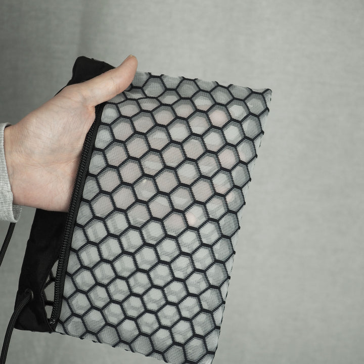 Shoulder pouch "Honeycomb pouch" ショルダー ポーチ-yuzen-official