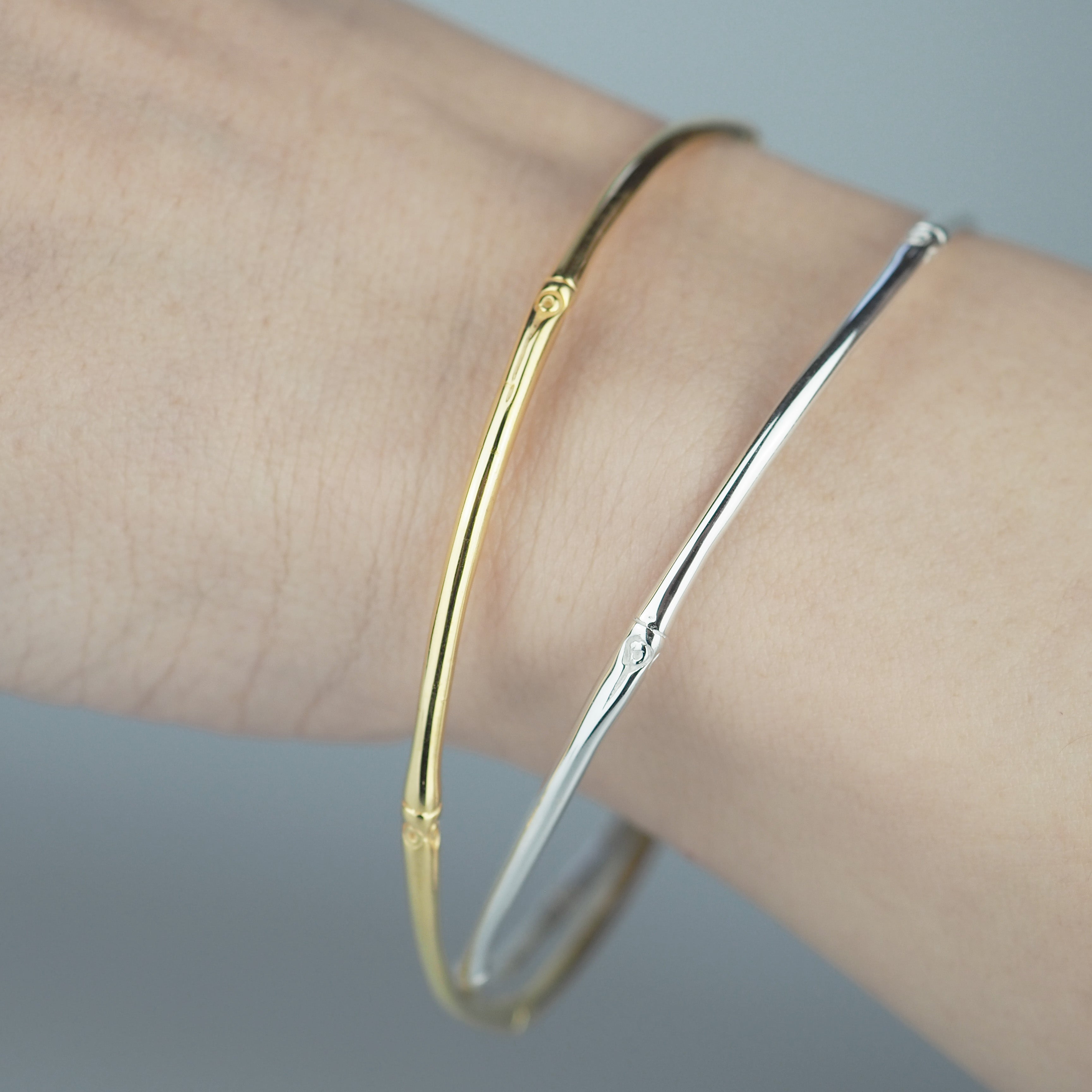 Silver Bangle -BB 002- シルバー ゴールド バングル – yuzen-official