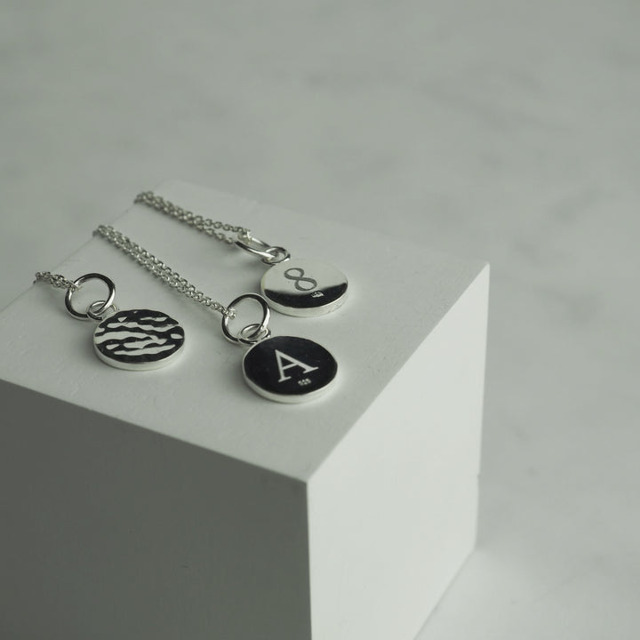 Silver Necklace "Tsuchime Initial" シルバー ネックレス-ネックレス-yuzen-official